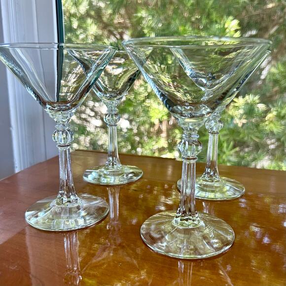 Vintage Libbey Stardust Martini Glasses Set of 4 – 6.5 oz - Picture 1 of 11